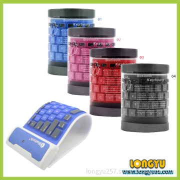 Silicone Wireless Bluetooth Keyboard for iPad / iPhone / Samsung-Ly-B002